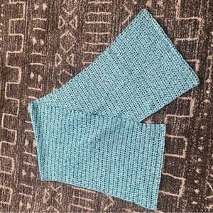 Blue Knit shaw / throw
